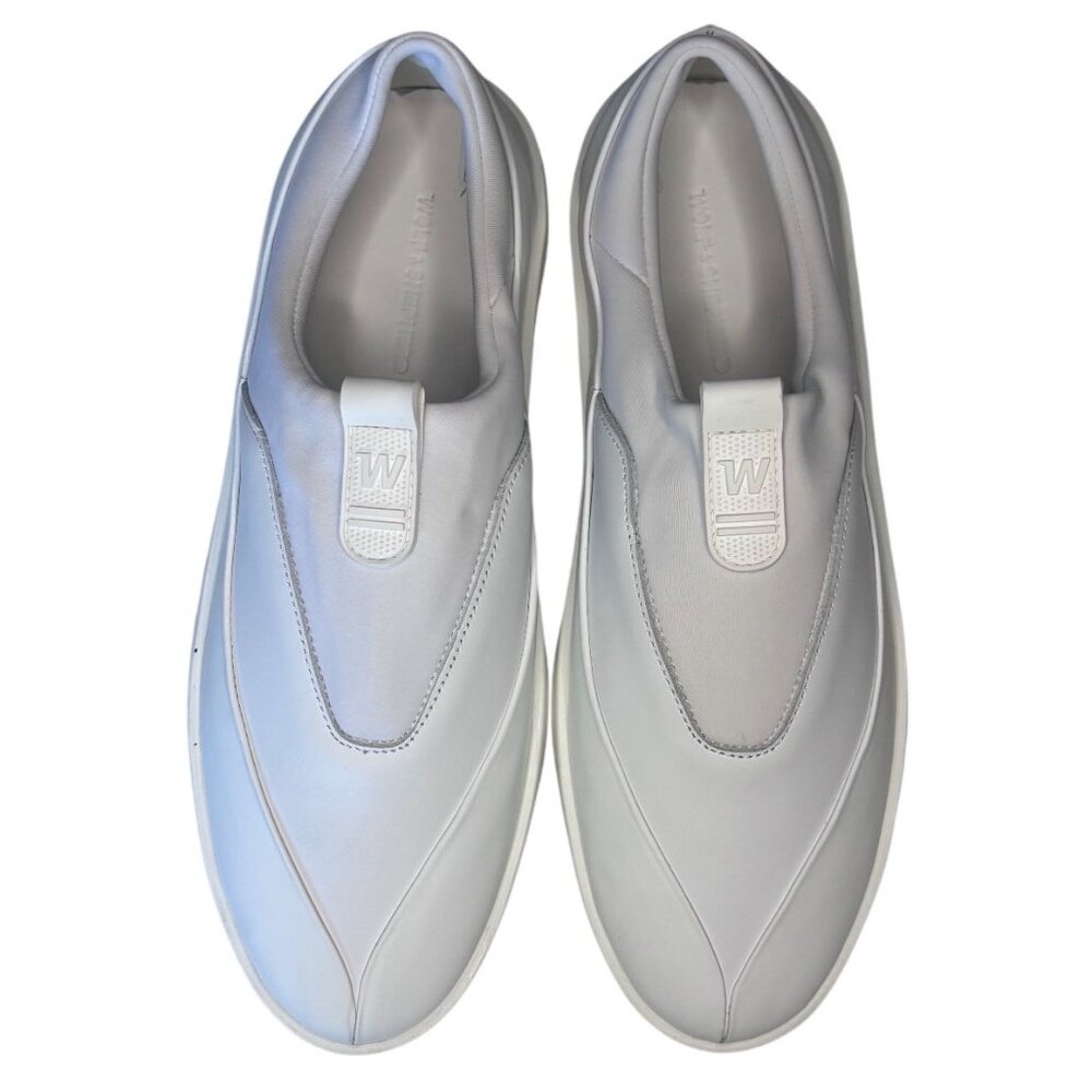 Wolf & Shepherd Cruise TRE White Leather Slip-On Shoes Unisex EU 39 (W 8 /M 6}